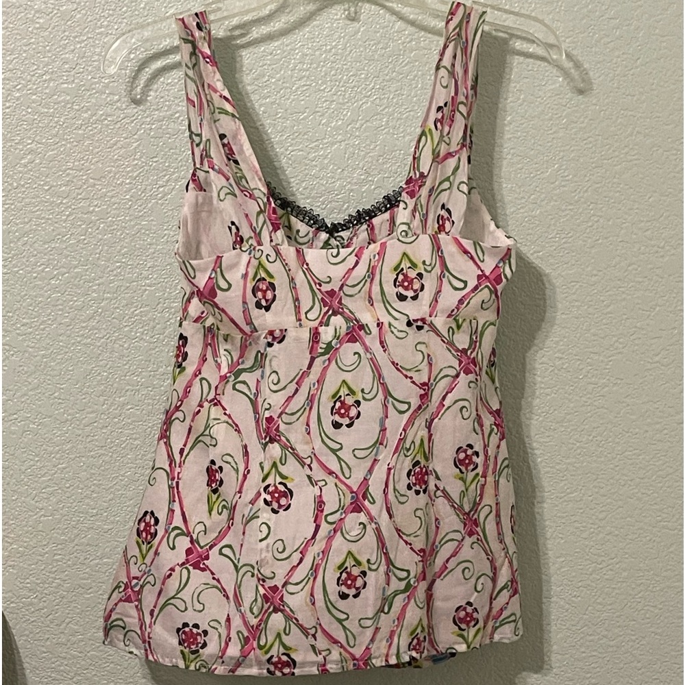 Nanette Lepore summer top button down front NWOT - Picture 6 of 7